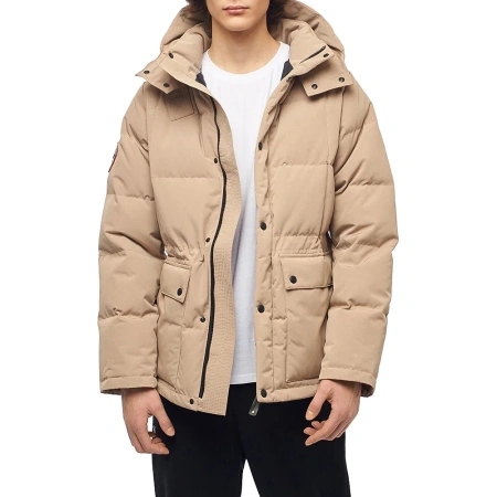 Стеганая пуховая женская куртка GAZ Бежевый