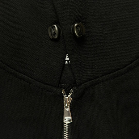 Олимпийка на молнии с надписью Черный