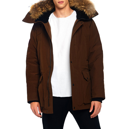 CHILL - универсальная и легкая мужская зимняя парка. Цвет: Какао