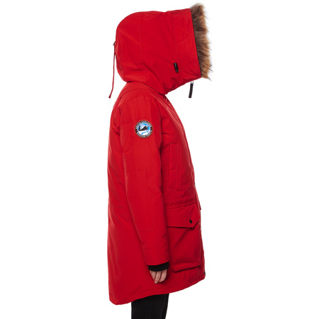 CHILL - легкая женская парка для городской зимы. Цвет: Красный