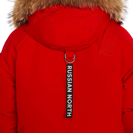 Повседневная оверсайз парка MIR-1 для холодной городской зимы. Цвет: Красный