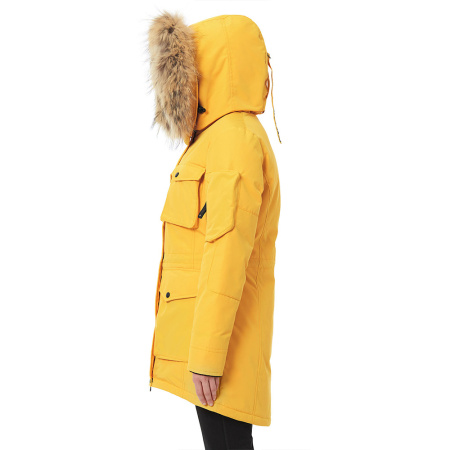 Универсальная повседневная детская парка UMI. Цвет: Желтый